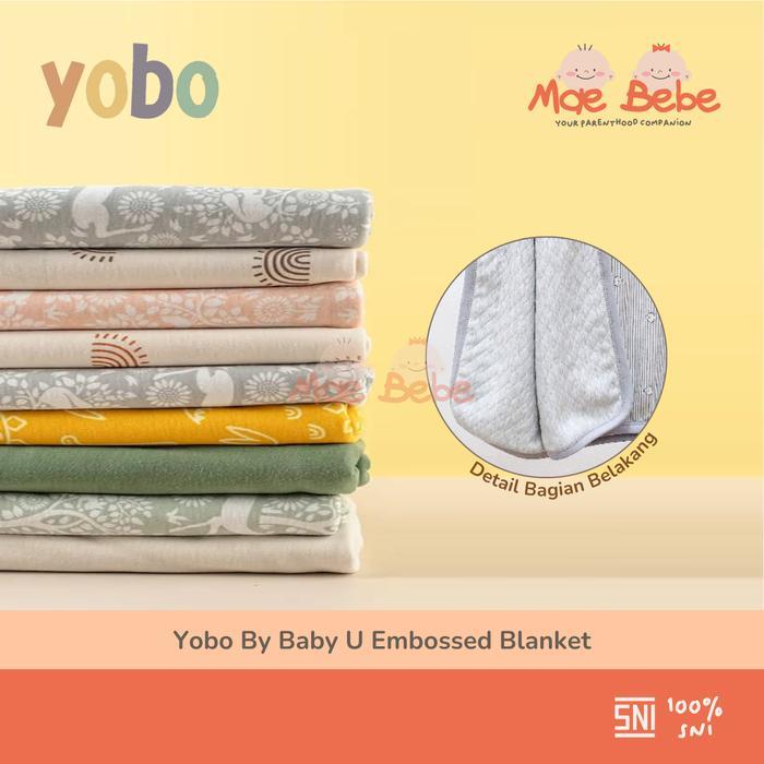 Yobo By Baby U Embossed Blanket Selimut Kaos Bayi