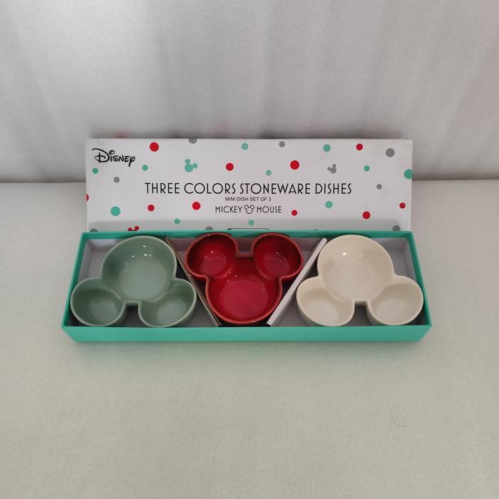 original Le Creuset stoneware mini dish Disney Mickey set of 3