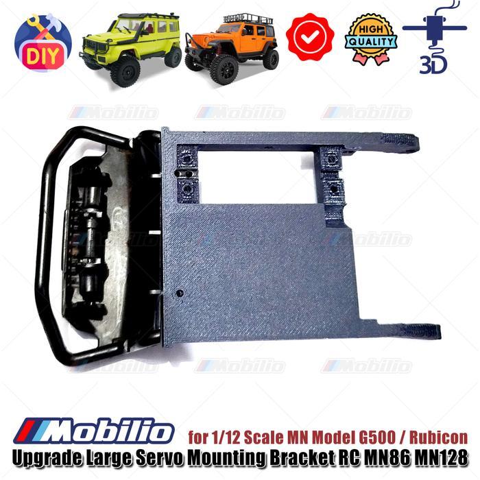 Upgrade Part Large Servo Mounting Bracket 3D Print For Rc Mn86 Mn128 Crawler Adventure More Power