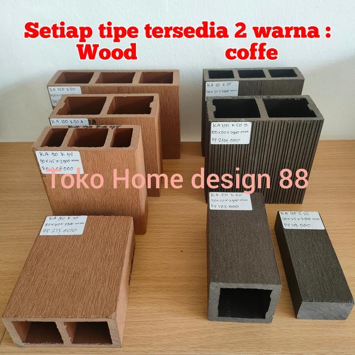 Aj' Kisi Kisi Wpc / Partisi Wpc Kayu Asri Ka40S25 Ka50K50 Ka80K40 Ka100K50A Ka100K50B Ka60K30