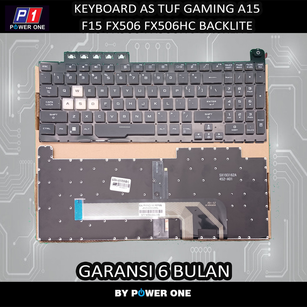 Keyboard Asus Tuf Gaming a15 f15 fx506 fx506hc Backlite