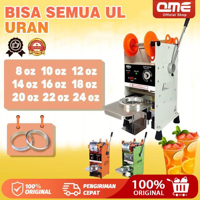 QME - MESIN PRESS GELAS PLASTIK CUP SEALER 8OZ-22OZ VACUUM