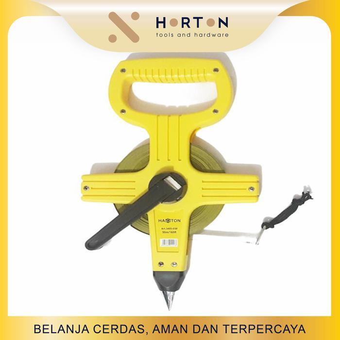 Hasston Prohex Meteran Tancap Roll 50 Meter Plat Baja 3400-050