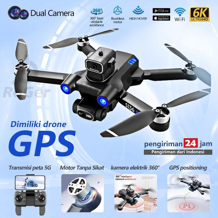 1tls- Drone Gps Jg99 Kamera Fullhd Optical Flow Brushless Stabil Bisa Rth Wifi Camera