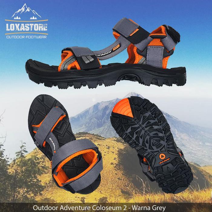 Promo Sandal Gunung Outdoor Adventure Coloseum Original / Sandal Gunung Pria / Sandal Hiking /