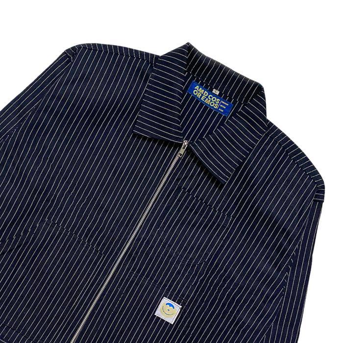 hez3- Work Jacket Boxy Wabash Denim Noel Black Indigo Amor De Cosmos