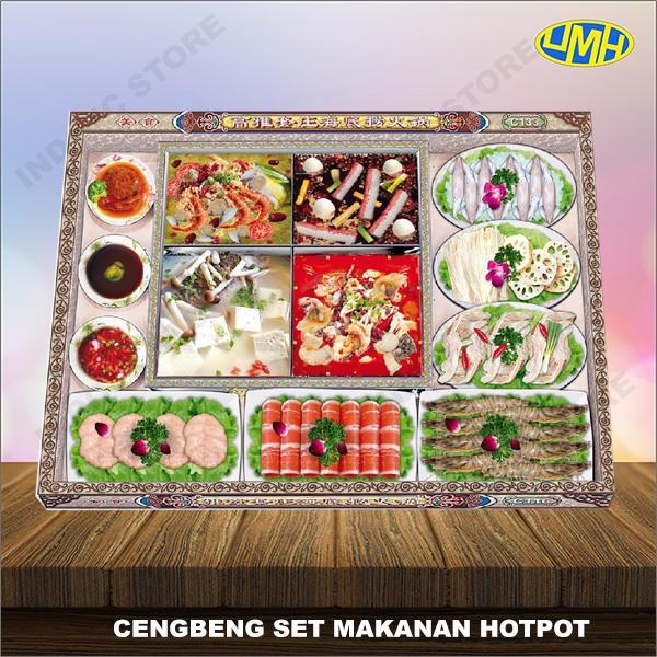 barang cengbeng kertas set makanan seafood sembahyang leluhur