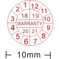 free delivery 1000pcs/lot Warranty sealing label sticker void if seal broken, fragile label,1 cm rou