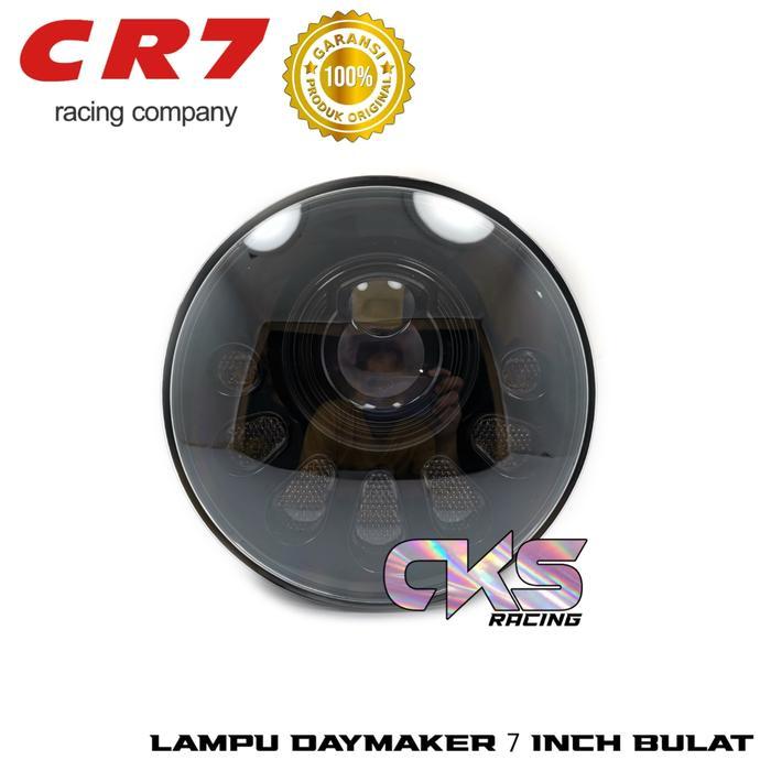 HEADLAMP LED DAYMAKER 7 INCH LED CR7 MODEL BULAT MOTOR / MOBIL WATEROOF FOGLAMP MOBIL MOTOR HEADLAMP