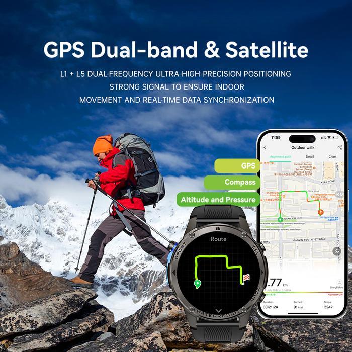 LIVE SKMEI DM56 SMARTWATCH GPS - JAM TANGAN PRIA & OLAHRAGA DENGAN LAYAR AMOLED 1.43 INCI,