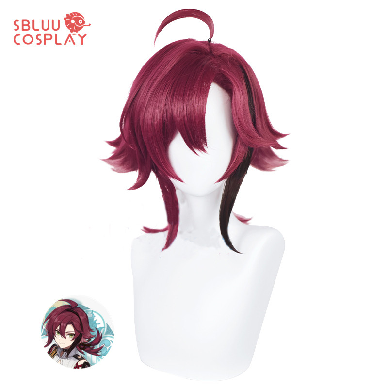 SBluuCosplay Genshin Impact Cosplay Wig Shikanoin Heizou Cosplay Wig Genshin Impact Shikanoin Heizou