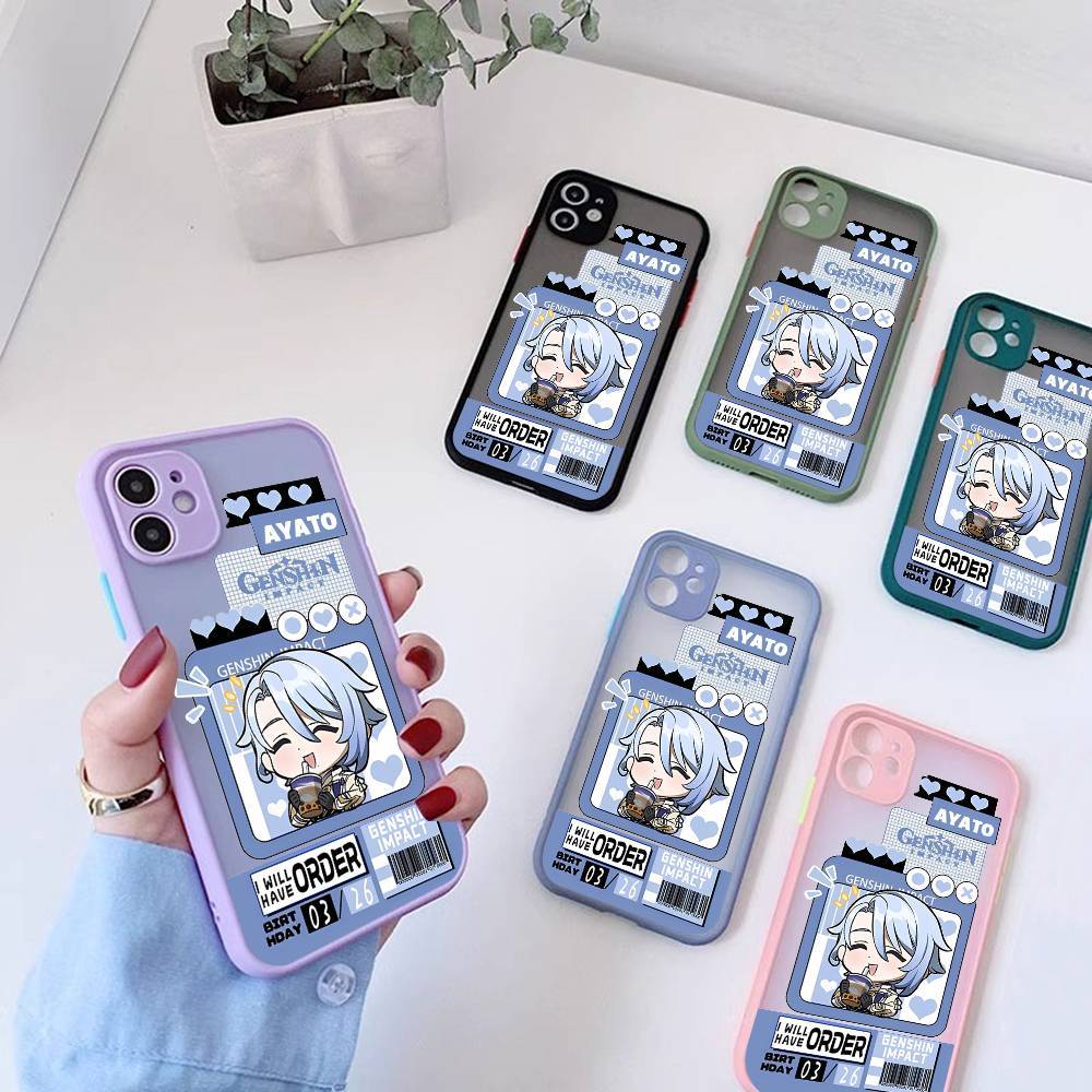 Kamisato Ayato Genshin Impact Phone Case New Shockproof For IPhone 16 15 11 12 13 Mini 14 Pro XR X