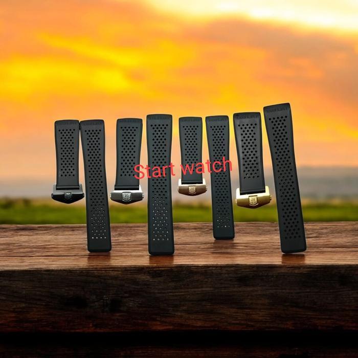 STRAP TALI JAM TANGAN TAG HEUER CARRERA AQUARACER RUBBER STRAP TAG HAUER 22MM 24MM