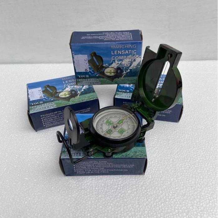 Kompas bidik DH-Lensatic Compas Metal KOMPAS BIDIK METAL MULTIFUNGSI LENSATIC -Kompas Pramuka-