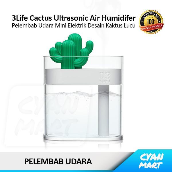 3Life Humidifier Portable Pelembab Udara Kaktus Aroma Terapi Elektrik Cactus Humidifier Aroma