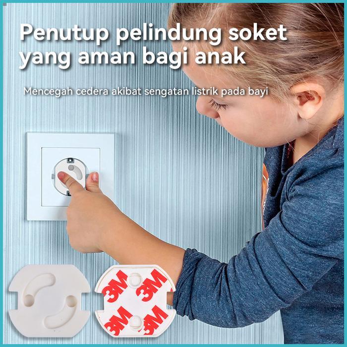 BAMBINO Penutup Colokan Listrik pengaman stop kontak tutup stop kontak listrik Putih