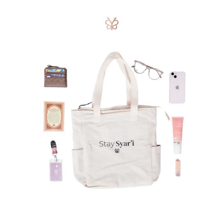 veluna- Tote Bag Stay SyarI By Yoora Sarah