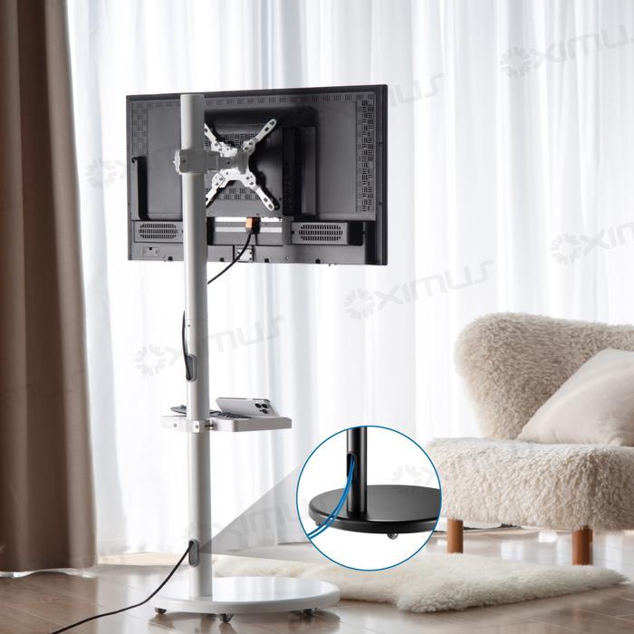 92ql- Bracket Tv Standing Roda Portable Minimalis 17 - 43 Inch Oximus Tc380