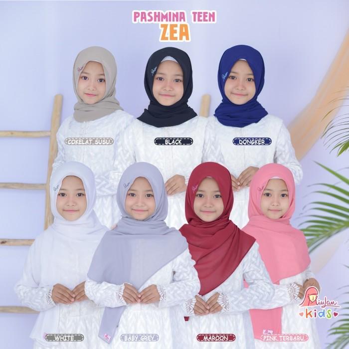 Pastan Zea Teen Miulan Kids Jilbab Anak Polos Karet