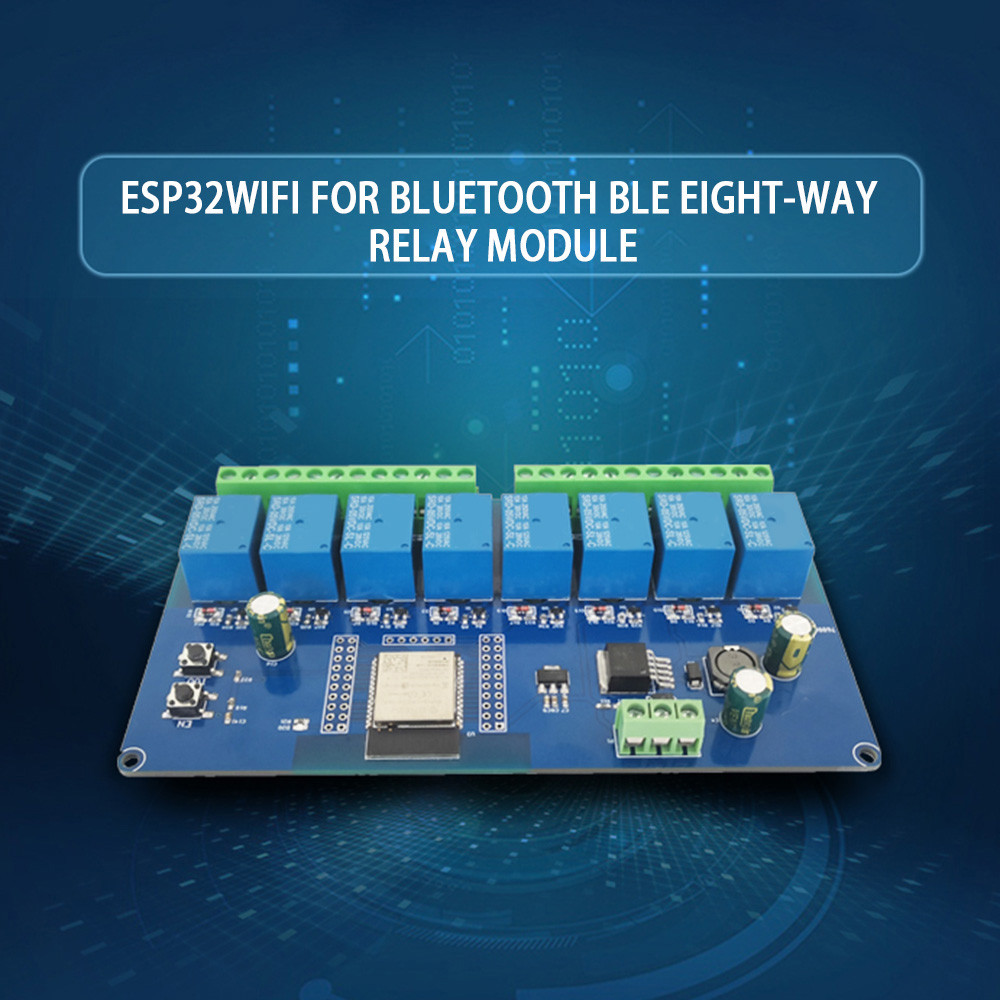 ESP32 WIFI+Bluetooth-Compatible BLE Eight-Channel Relay ESP32-WROOM