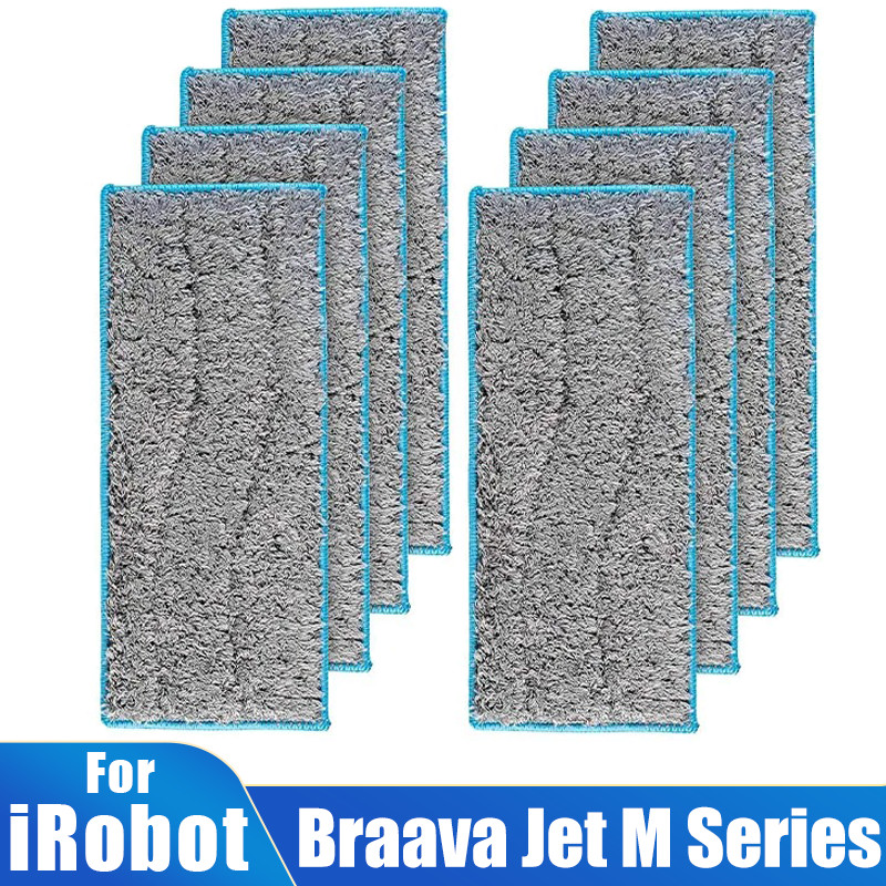 Wet Mopping Pads For Irobot Braava Jet M6 Robot Cleaner, Washable Mop Cloths Rags Pads Replacement