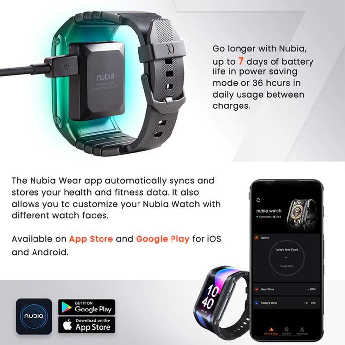 Nubia Watch Smartwatch 4.01 Flexible Amoled Display Berkualitas