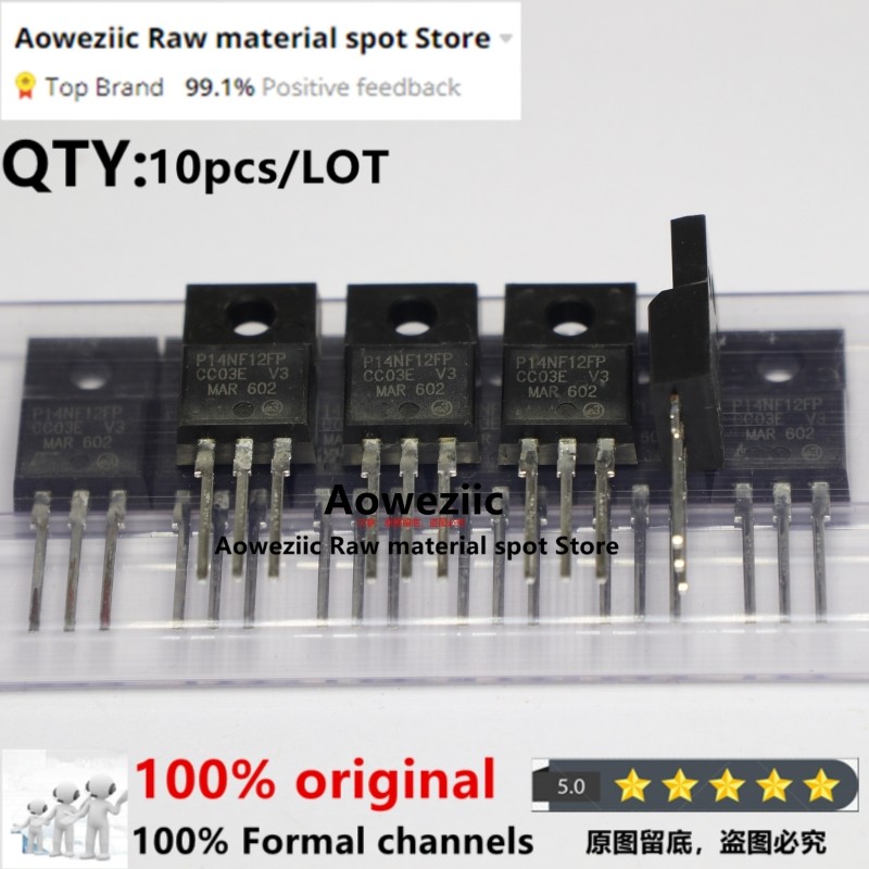 Aoweziic 2018+ 100% New Imported Original Stp14Nf12 P14Nf12 To-220 Stp14Nf12Fp P14Nf12Fp To-220F Mo