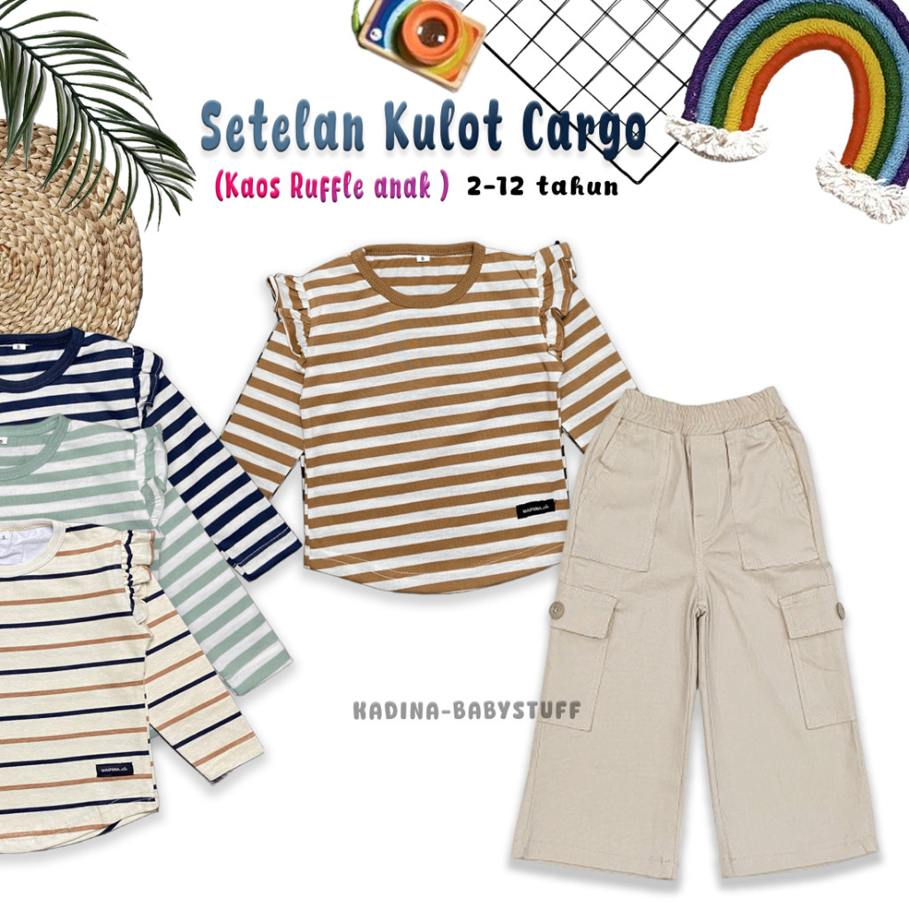 One Set Anak Perempuan 12 Tahun 3 8 5 10 2 Import Oneset Study Tour Setcelan Hijab Stelann Balita Se