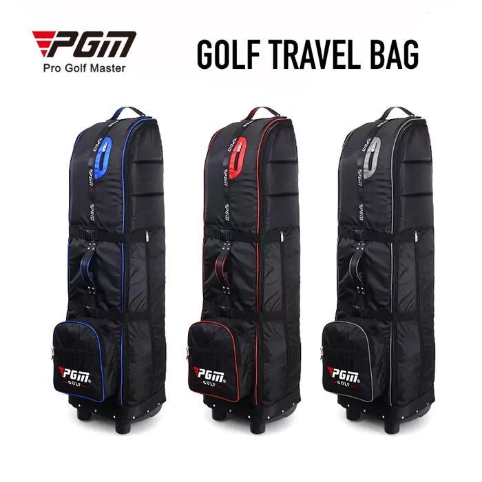 Pgm Golf Travel Bag Case Cover Lock Wheel - Tas Travel Golf Roda
