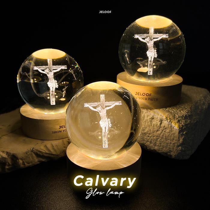 Lampu Tidur Salib Yesus Rohani Glow Lamp Jeloof