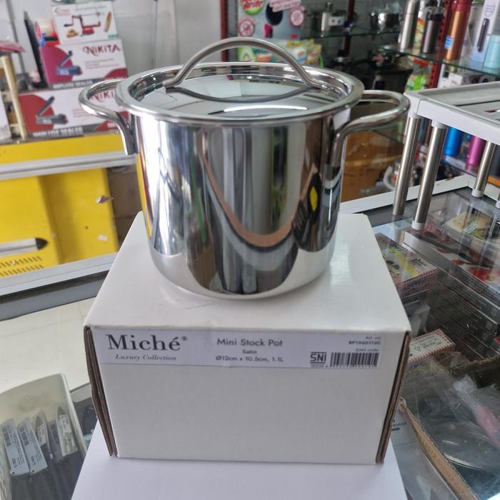 BP1200112C Mini Stock Pot D12cm x H10.5cm, Kapasitas 1.1liter, Bima Miche SUS 304