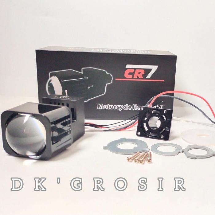 Cr7 - Biled Projector X4 Cr7 1.5Inc Devil Rgb Plus Kipas Pendingin White Lens