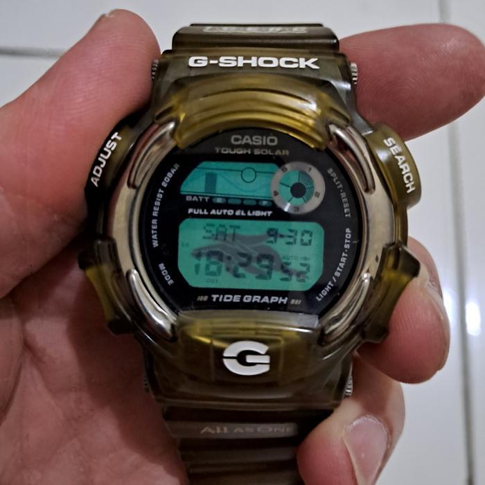 PRODUK gshock vintage dw-9700k back case titanium original gulfman original