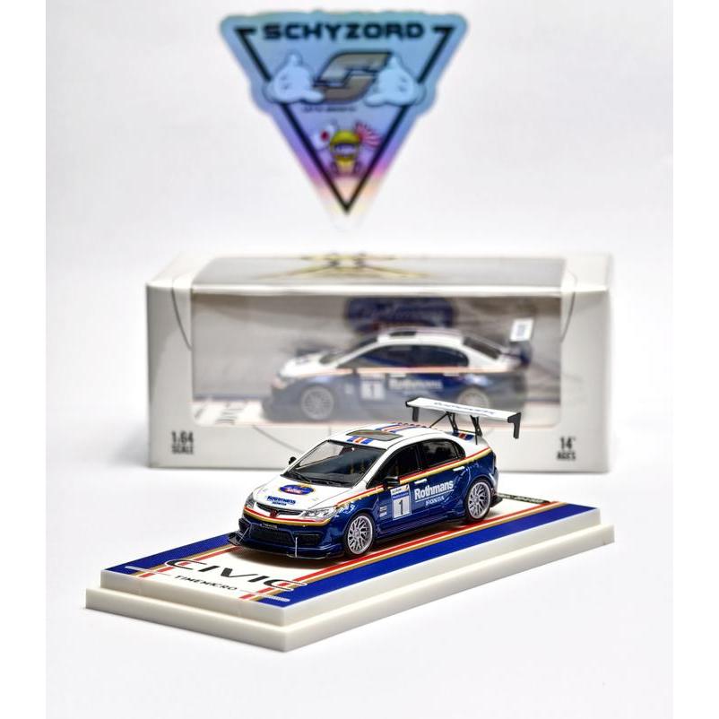Time Micro Honda Civic Rothmans Racing FD2 Mugen Type R #1 Race Edition Limited Edition
