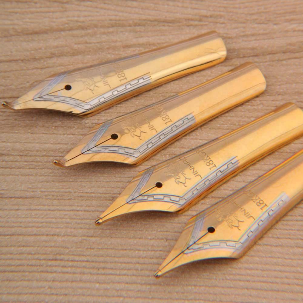 2PCS JINHAO pen size 35 Nib X450 159 750 Golden Medium Refill DIY Stationery Office school supplies 