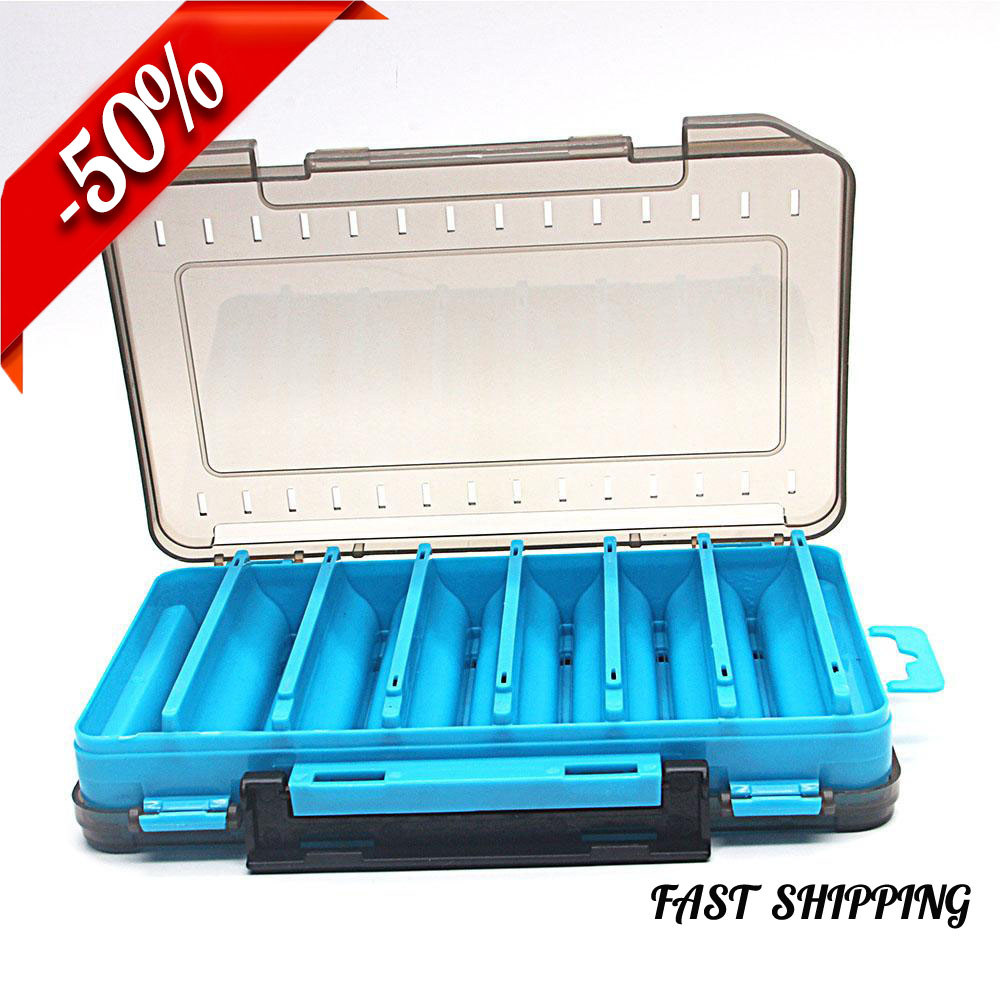 Tackle Box Portable Foldable Fishing & Tackle Storage Box Organizer Waterproof Tackle Trays Fake