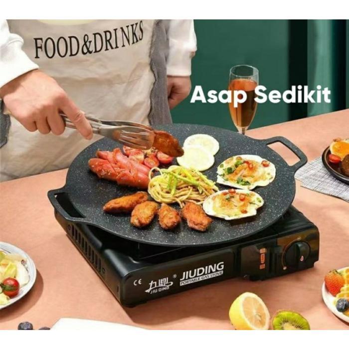 COD LACOOK DISKON Wajan Pemanggang Model Datar Anti Lengket Kuat Serbaguna Alat Panggang Panggangan