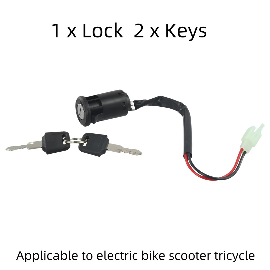 For E-Bike E-Bike Lock+Key Electric For Ignition Switch Wire Bicycle E-Bike Lockkey Mtb Parts