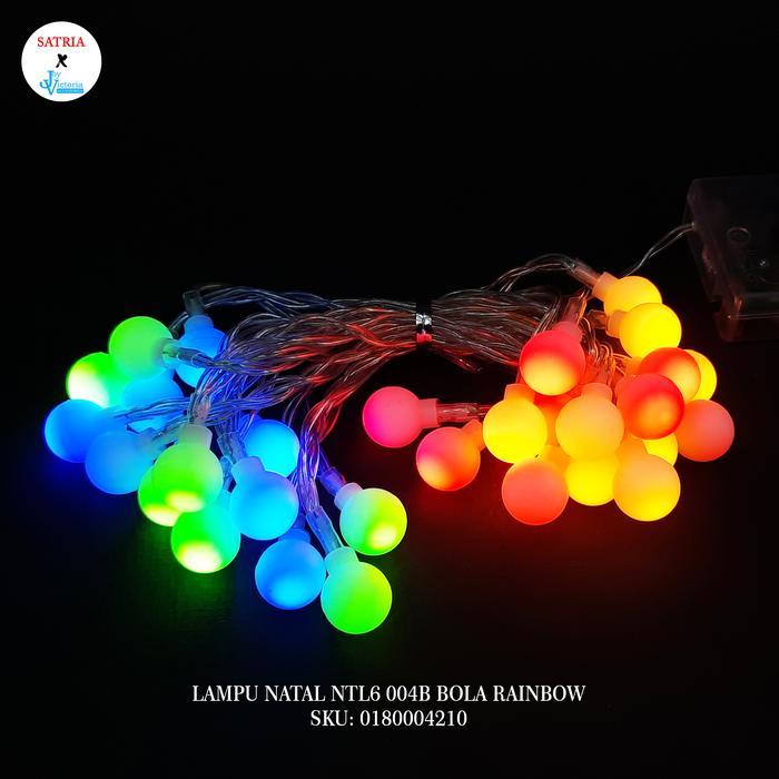 LAMPU LED RAINBOW KELAP KELIP LAMPU NATAL NTL6 004B BOLA RAINBOW