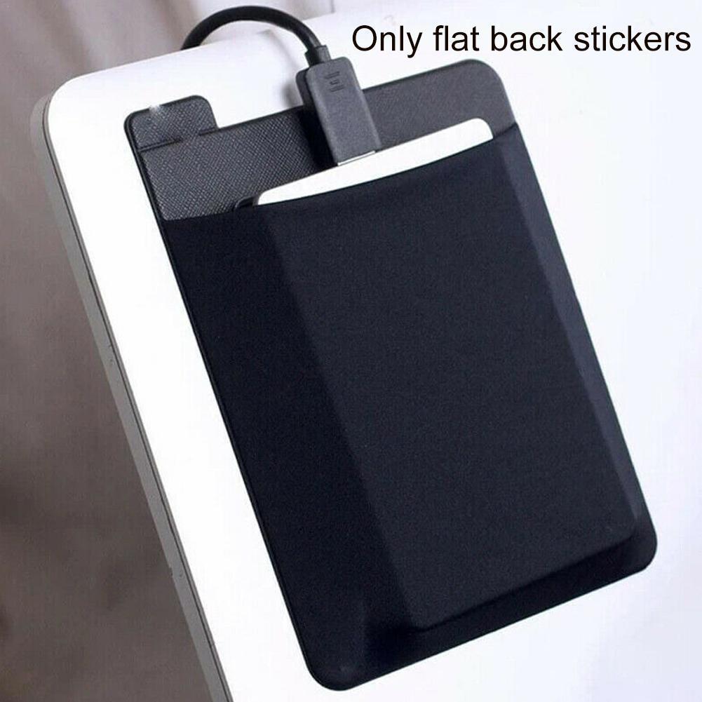 Self Adhesive Laptop Rear Storage Bag for Mouse Digital Hard Drive Pen Pocket Pouch Laptop