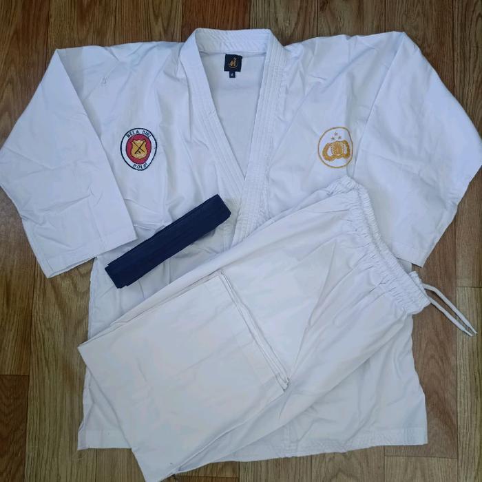 Baju Judo Polri Putih / Baju Beladiri Polri / Baju Judo Polri Promo Premium