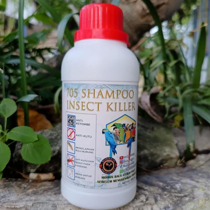 Shampo Burung 705 Insect Killer Sampo Basmi kutu burung dan melembutkan bulu semua burung