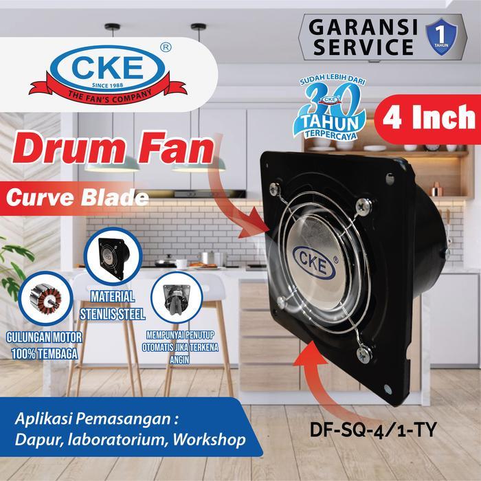 [Voucher] Exhaust Fan Dinding Besi 4 Inch Booster Fan Wall Air Duct Fan Kipas Drum Fan Mini 4" Hexos