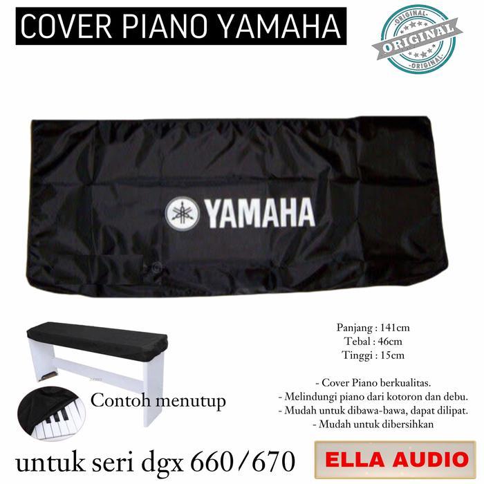 COVER YAMAHA PIANO 660/670 DGX PIANO ELEKTRIK BLACK