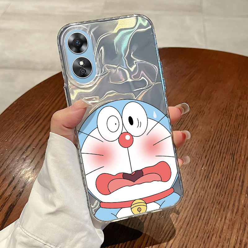 Casing Hp OPPO A17 OPPO A17K Case Casing Pola Anime kartun HP Kasing Kasus ponsel transparan mewah S