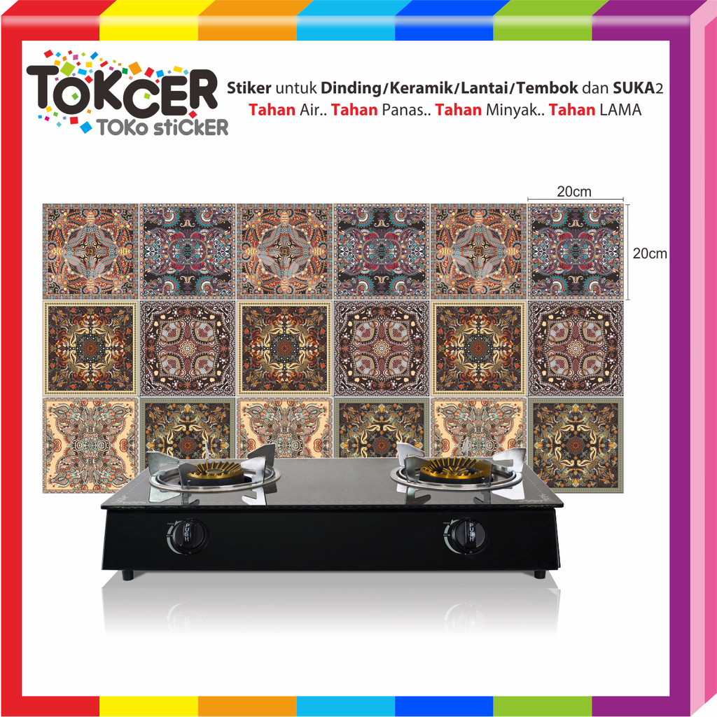 Stiker DINDING / KERAMIK / LANTAI / TEMBOK / DAPUR / TANGGA