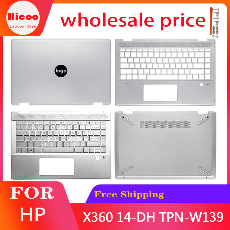NEW Laptop Case For HP X360 14-DH TPN-W139 LCD Back Cover Palmrest Upper Shell Keyboard Bottom Case 