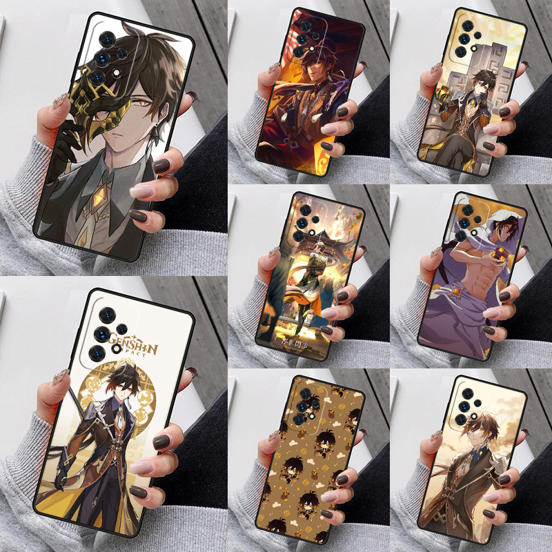 Zhongli Genshin Impact Phone Case For Samsung Galaxy S25 S23 S30 S8 S21 S20 FE S24 S22 Note 10 20