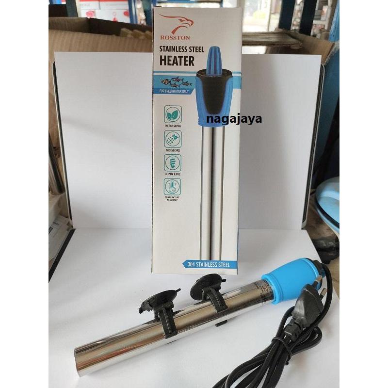 Heater Pemanas Air Aquarium Rosston 100 Watt Stainless Heater 100 Watt