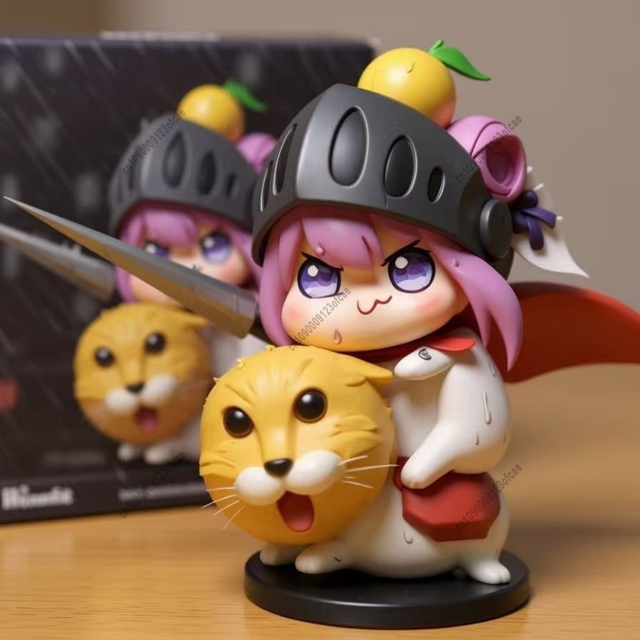 Funny Doro Cat Knight Action Figure Cute Anime Doll PVC Collectible Statue Cartoon Figurine Model